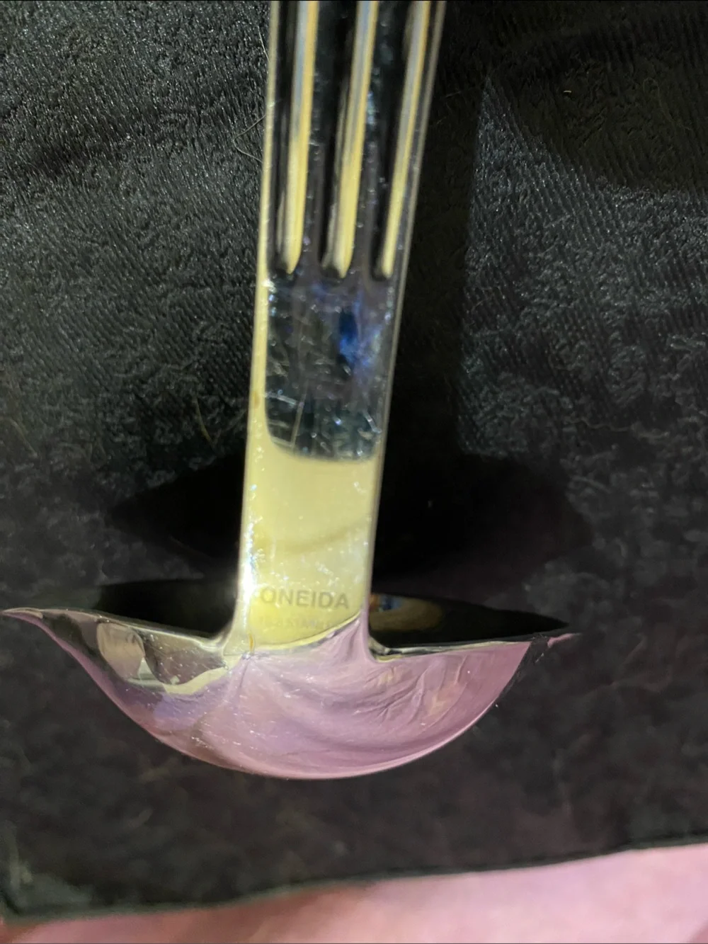 Vintage Oneida Stainless Double Pour Ladle 